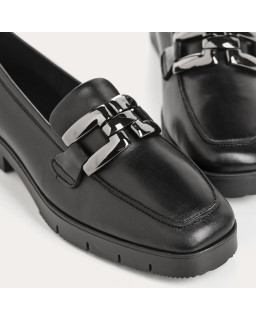 Mocassins Montreal en cuir avec mors métallique | Reqins