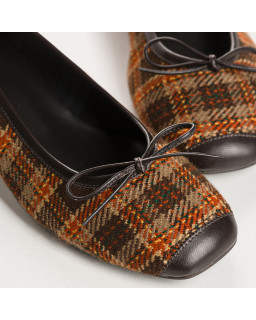 Ballerines à talons Kyriel Tartan | Reqins