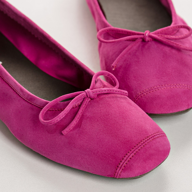 Harmony soft suede ballerinas