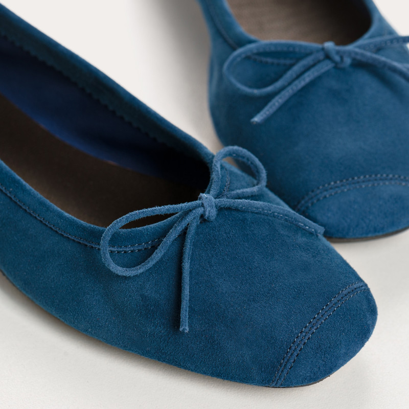 Harmony soft suede ballerinas