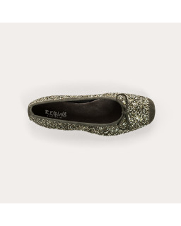 Harmony ballerinas with glitter and square tip