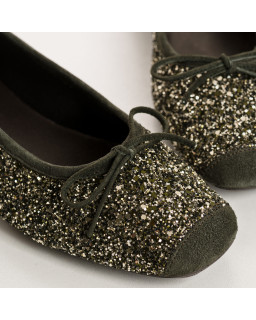 Harmony ballerinas with glitter and square tip