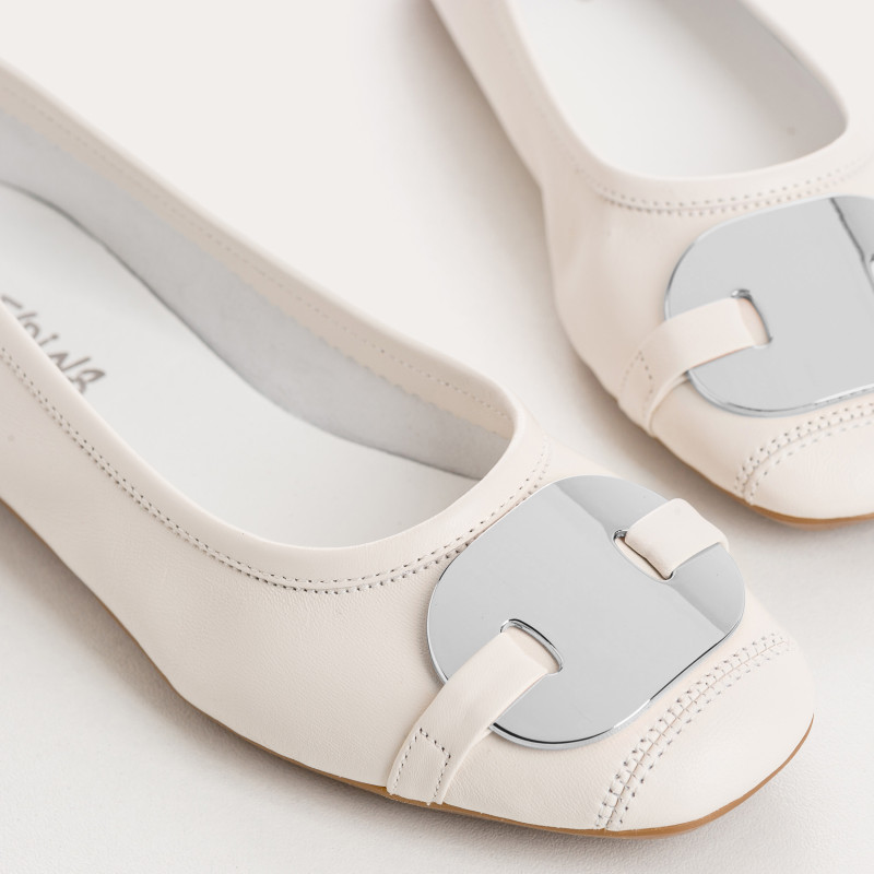 Ballerines Hermes en cuir - Élégance & Style | Reqins