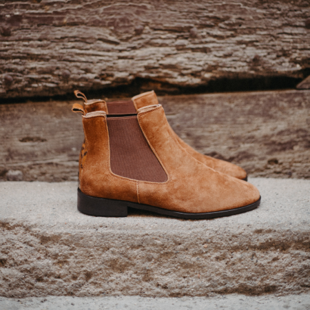 BOTTINES ZELLIE CUIR VELOURS