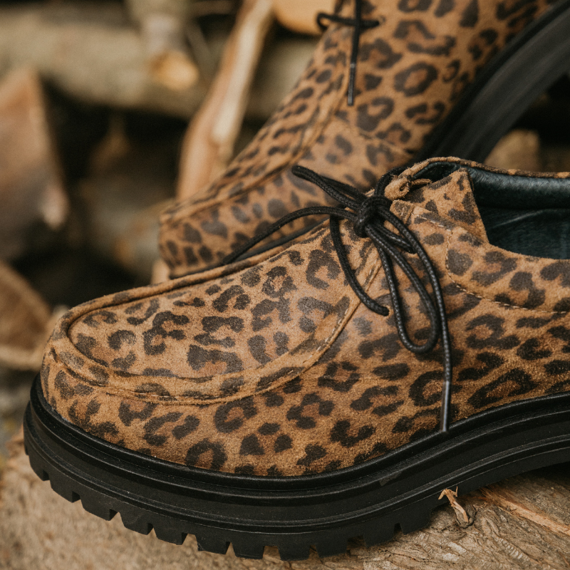 Suede leopard moccasins | Affirmed style and comfort Reqins