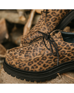 Mocassins léopard en cuir velours | Style affirmé et confort Reqins