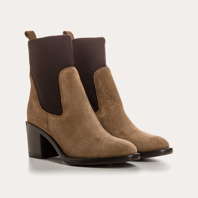 Boots Evalou en cuir velours – Élégance et caractère | Reqins