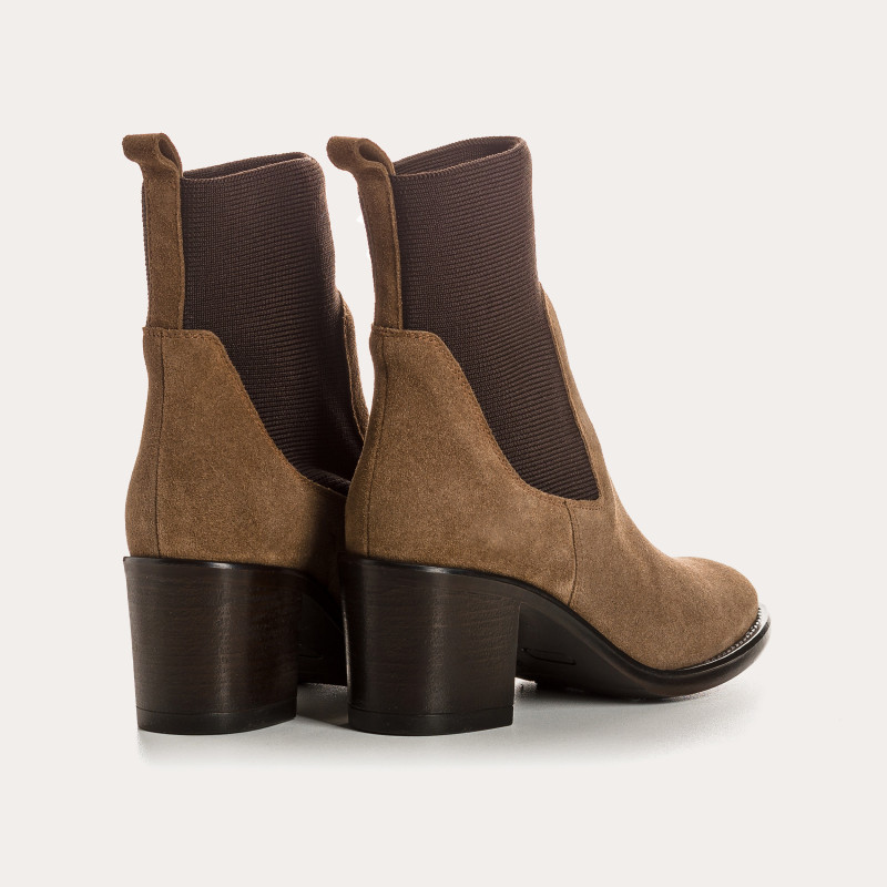 Boots Evalou leather velvet - elegance and character | Reqins