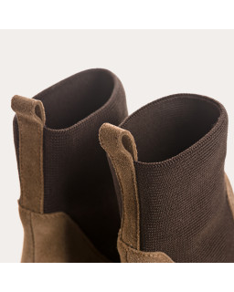 Boots Evalou leather velvet - elegance and character | Reqins