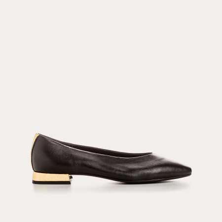 BALLERINES THEA CUIR/CRACK