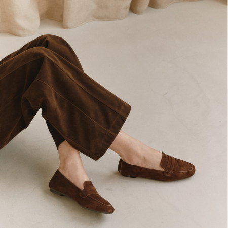 MOCASSINS HEMA CUIR VELOURS