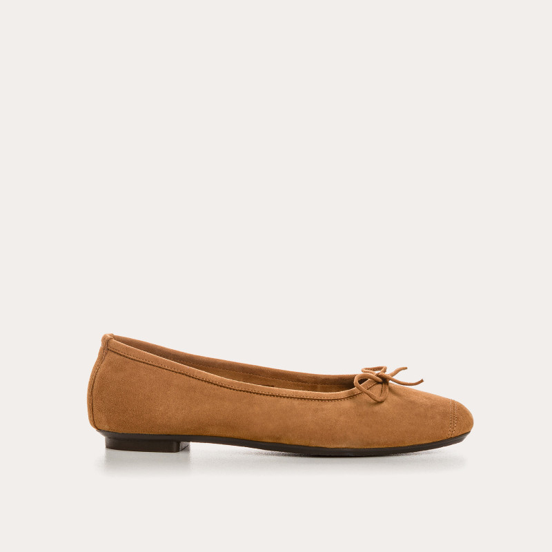 Harmony soft suede ballerinas