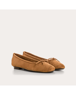 Ballerines Harmony en cuir velours souple | Reqins