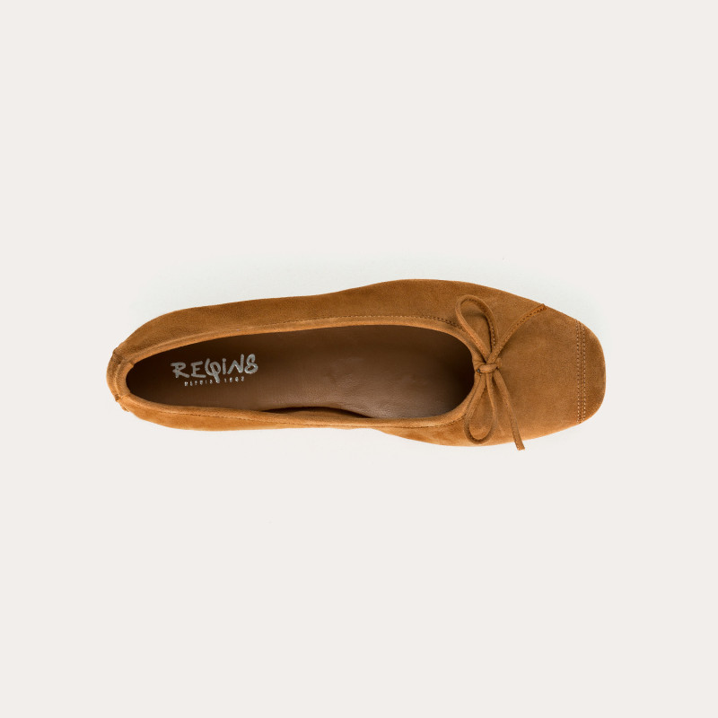 Harmony soft suede ballerinas