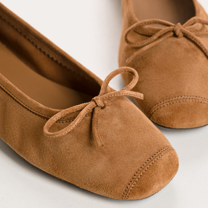 Harmony soft suede ballerinas