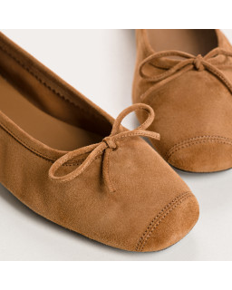 Harmony soft suede ballerinas