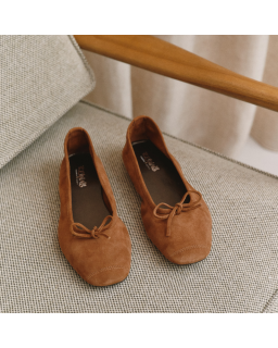 Harmony soft suede ballerinas