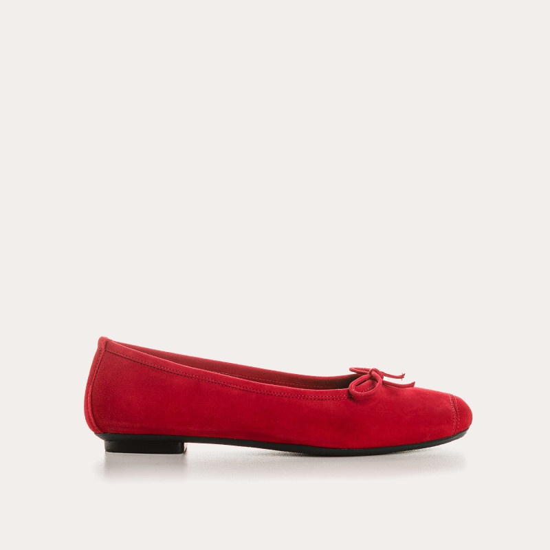 Harmony soft suede ballerinas