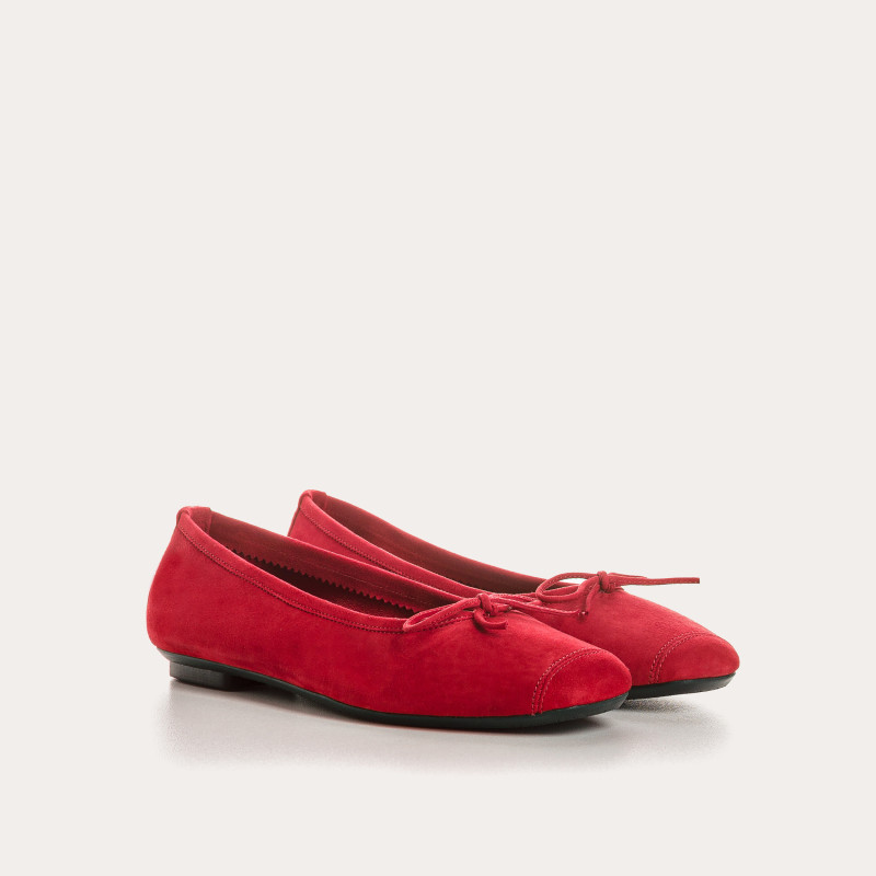Harmony soft suede ballerinas