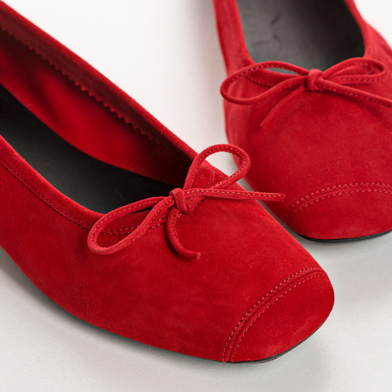Harmony soft suede ballerinas