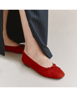 Harmony soft suede ballerinas