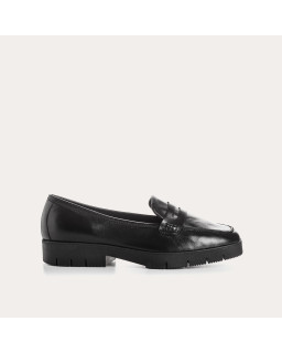 Small Leather Smooth Leather Loafers