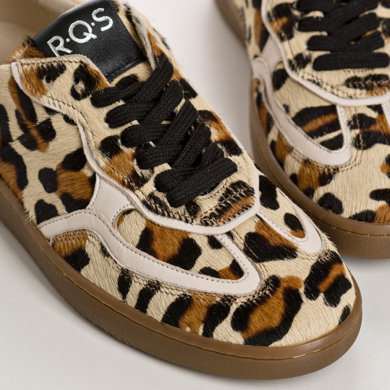 Leopard Female Athena Sneakers: Bold Style and Optimal Comfort