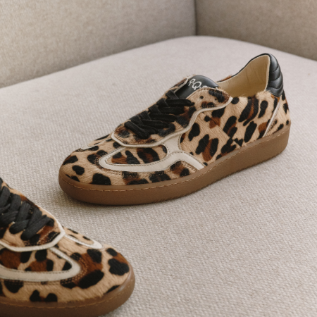 Leopard Female Athena Sneakers: Bold Style and Optimal Comfort