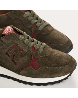 Baskets Mania en cuir velours | Reqins