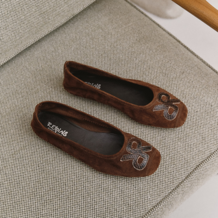 BALLERINES HOPA CUIR...