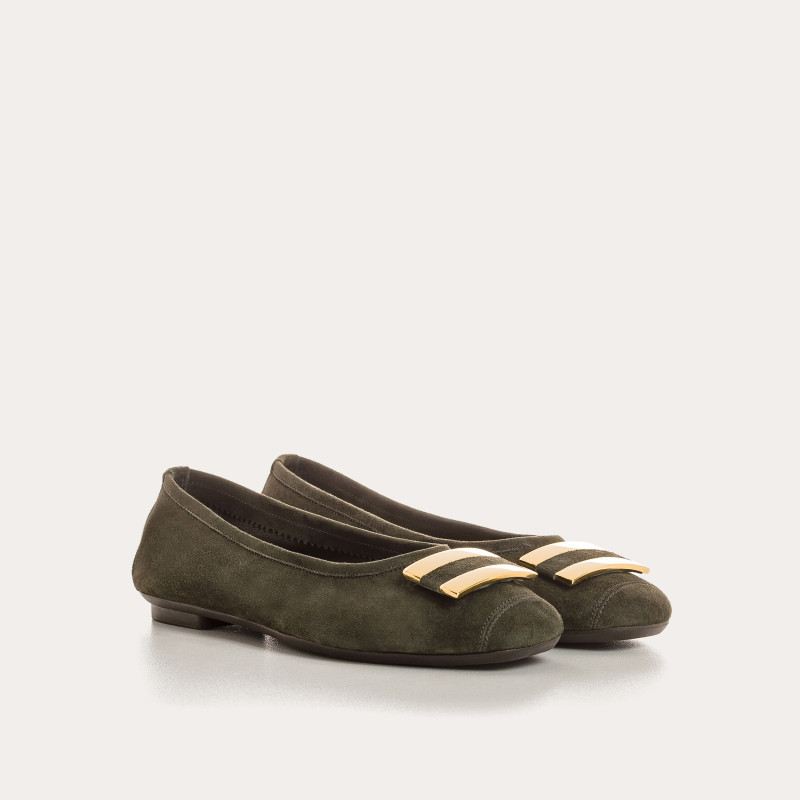 HIPPOLYTE SUEDE BALLERINAS | Elegance & Comfort - Reqins