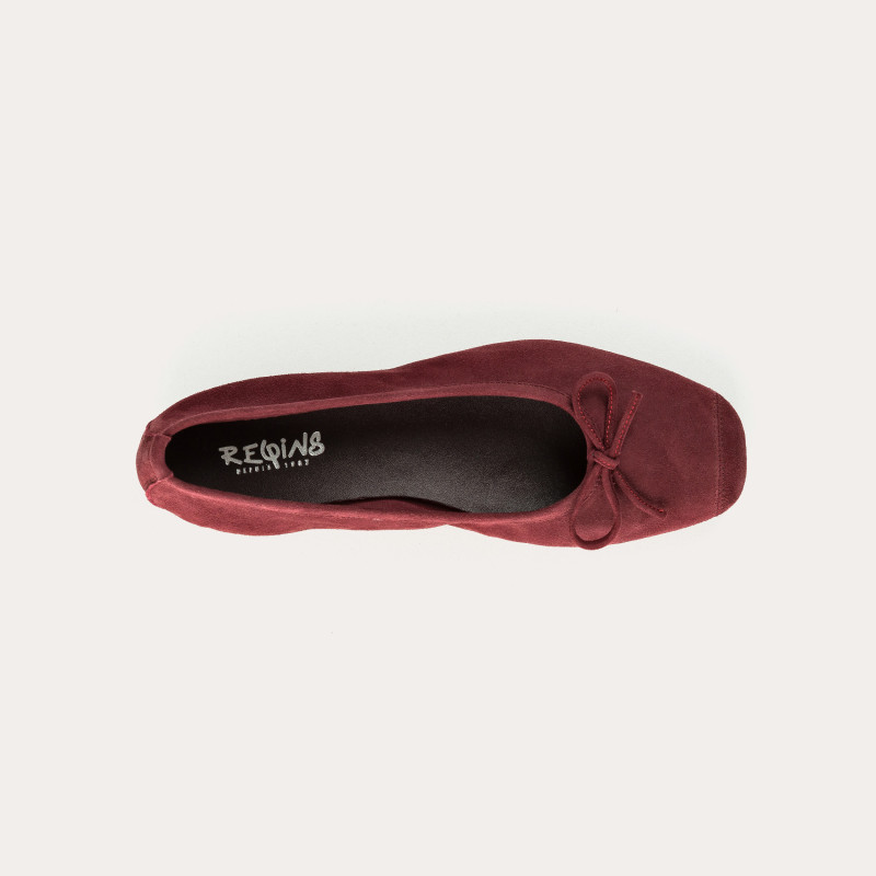 Harmony soft suede ballerinas