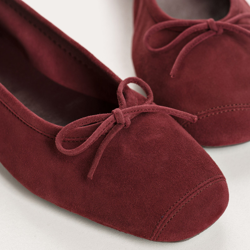 Harmony soft suede ballerinas