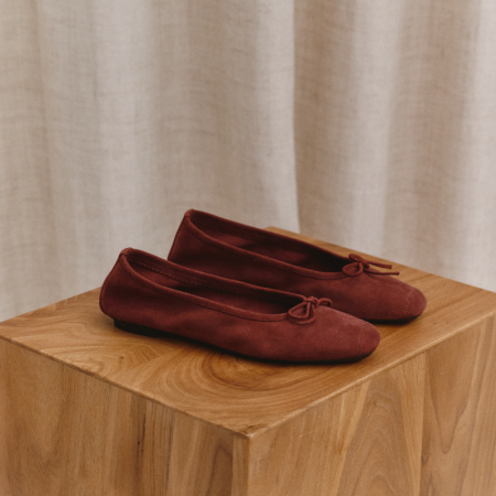 Harmony soft suede ballerinas