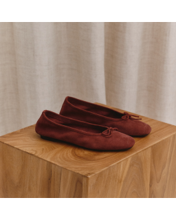 Ballerines Harmony en cuir velours souple | Reqins