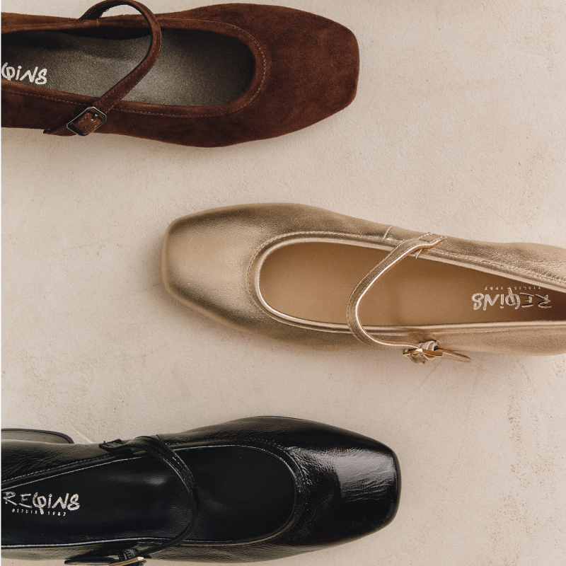 Kelly Brown Heel Mary Janes in Suede