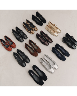 Kelly Brown Heel Mary Janes in Suede