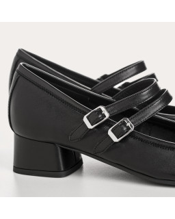 Ballerines Noires Femme en Cuir Kristen - Élégance et Confort