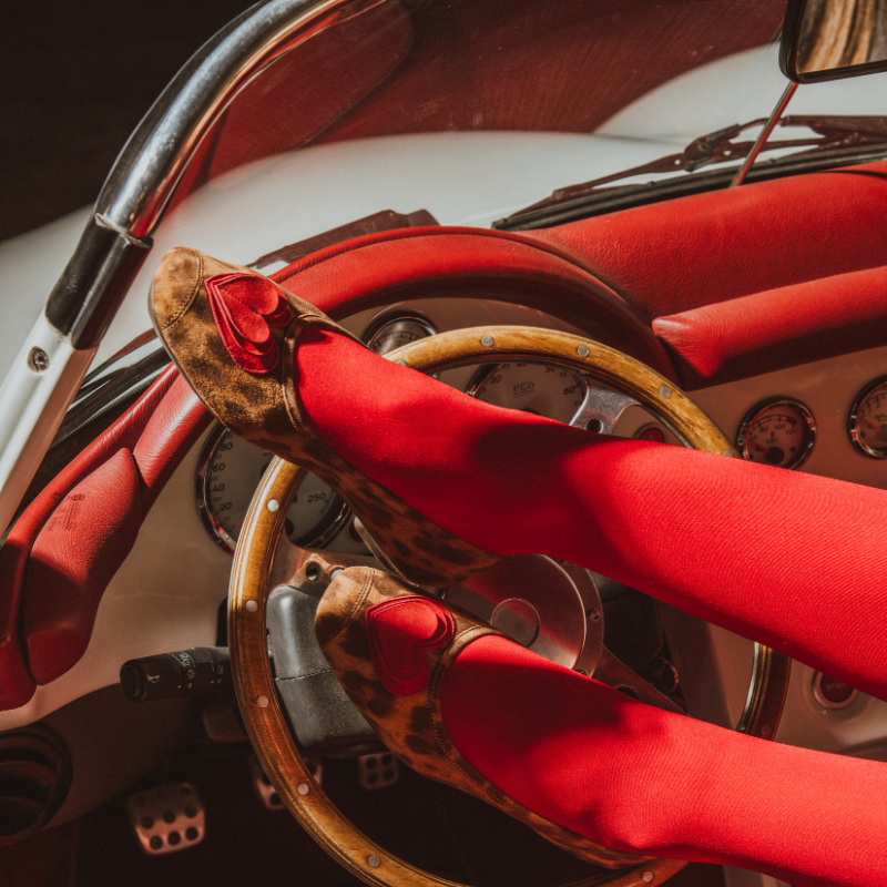 Ballerinas Holove Leather Velvet Jaguar - Reqins