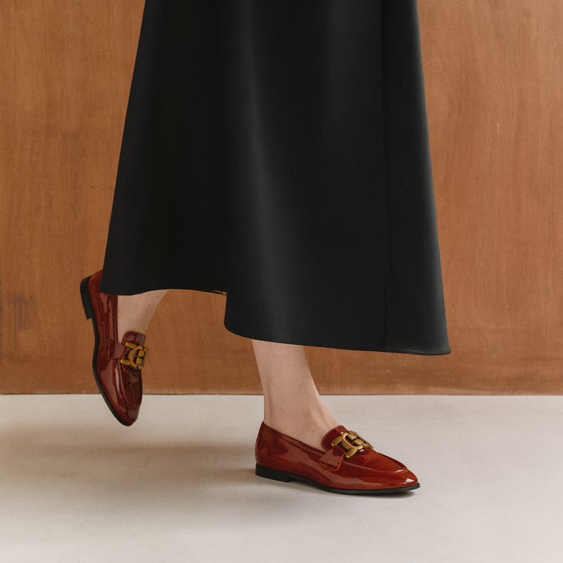 Faro Varnish Loafers Cloud - Chic Bright & Comfort | Reqins