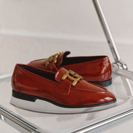 Faro Varnish Loafers Cloud - Chic Bright & Comfort | Reqins