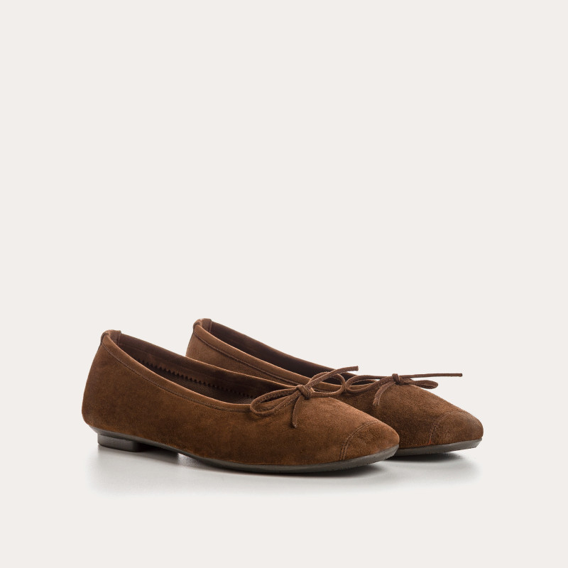Harmony soft suede ballerinas