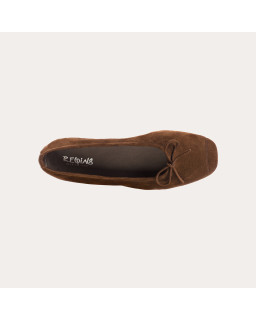 Ballerines Harmony en cuir velours souple | Reqins