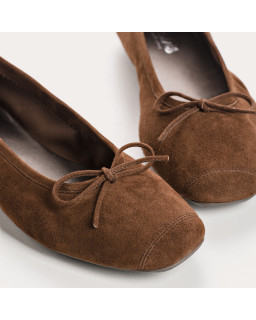Ballerines Harmony en cuir velours souple | Reqins