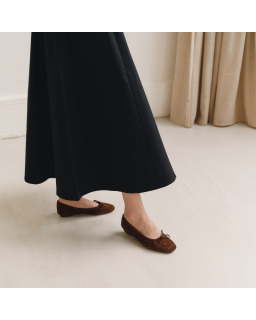 Harmony soft suede ballerinas