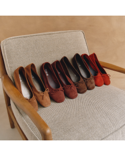 Harmony soft suede ballerinas
