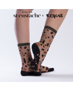 Chaussettes Lac Givré - Collaboration Atelier St Eustache x Reqins