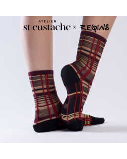 Chaussettes femme graphiques – Collab Atelier St Eustache x Reqins