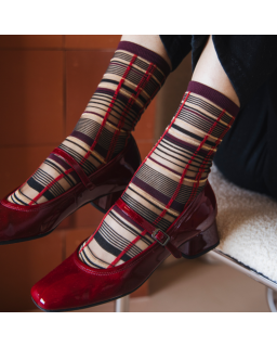 Chaussettes femme graphiques – Collab Atelier St Eustache x Reqins