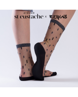 Chaussettes femme élégantes – Collaboration Atelier St Eustache x Reqins